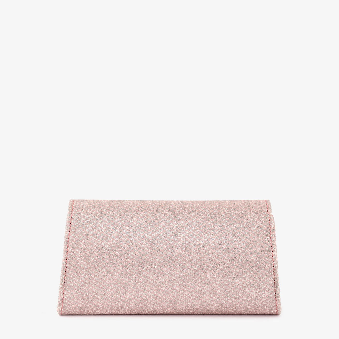 Pochette da sera rosa I-Bag con decorazioni in cristallo