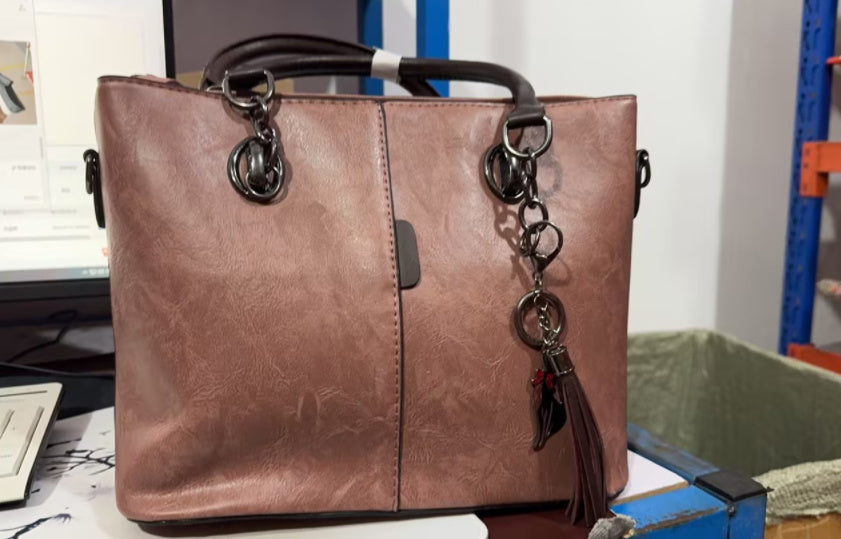 Borsa a tracolla in pelle di lusso I-Bag per donna